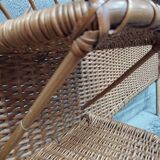 Vintage 50s rattan headboard