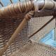 Vintage 50s rattan headboard