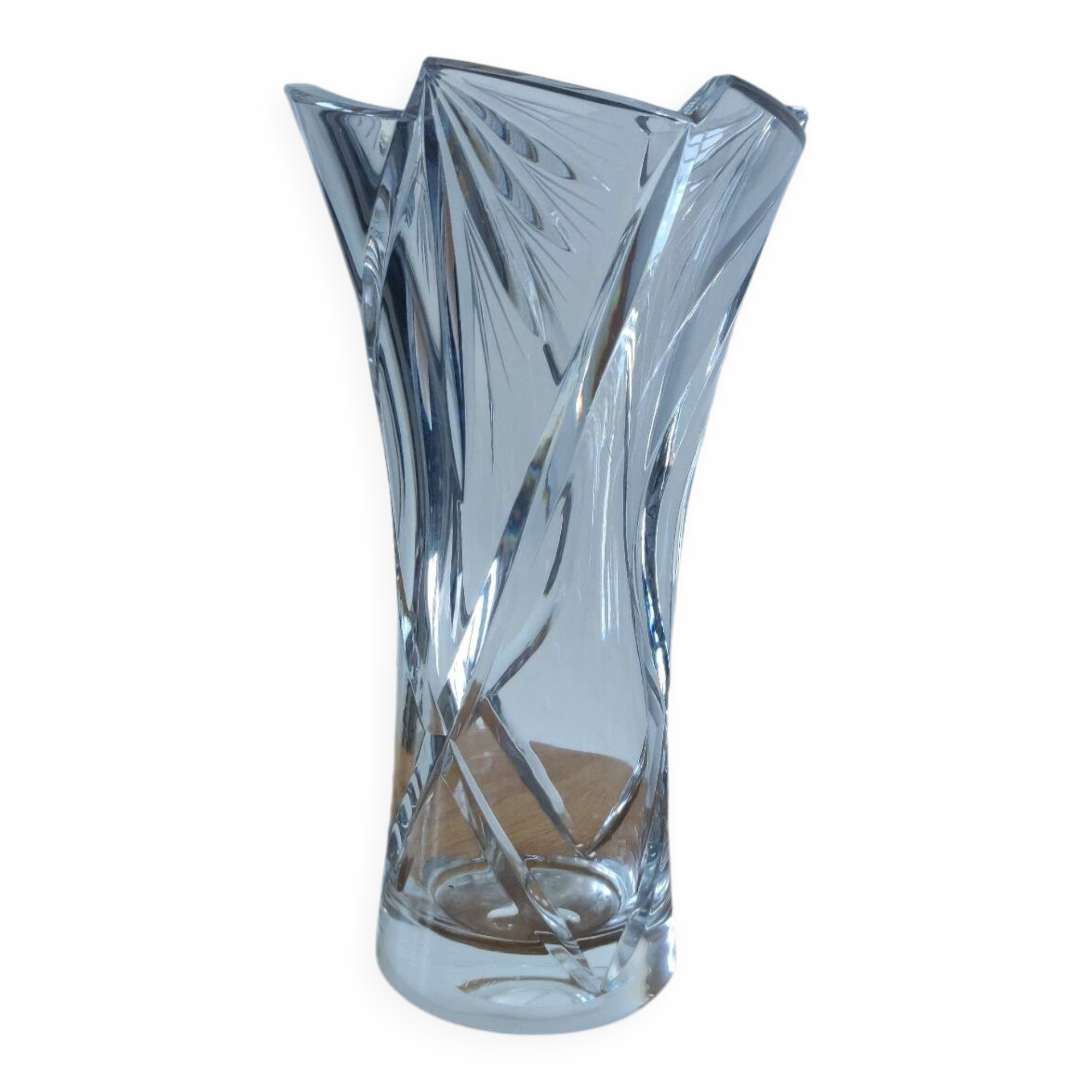 Bohemian crystal vase