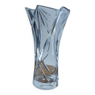 Bohemian crystal vase