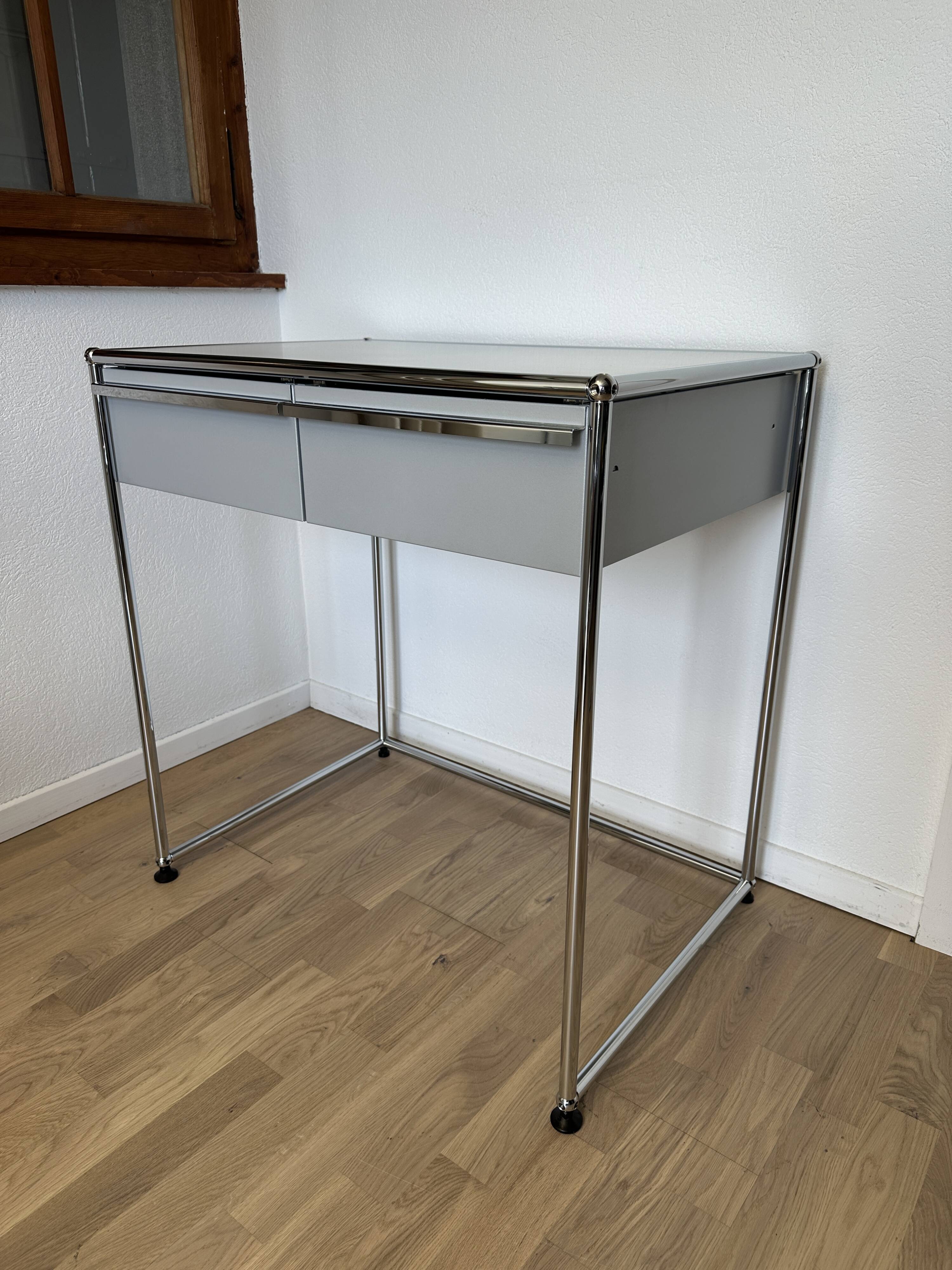 USM Haller Desk / Sideboard in Matte Silver