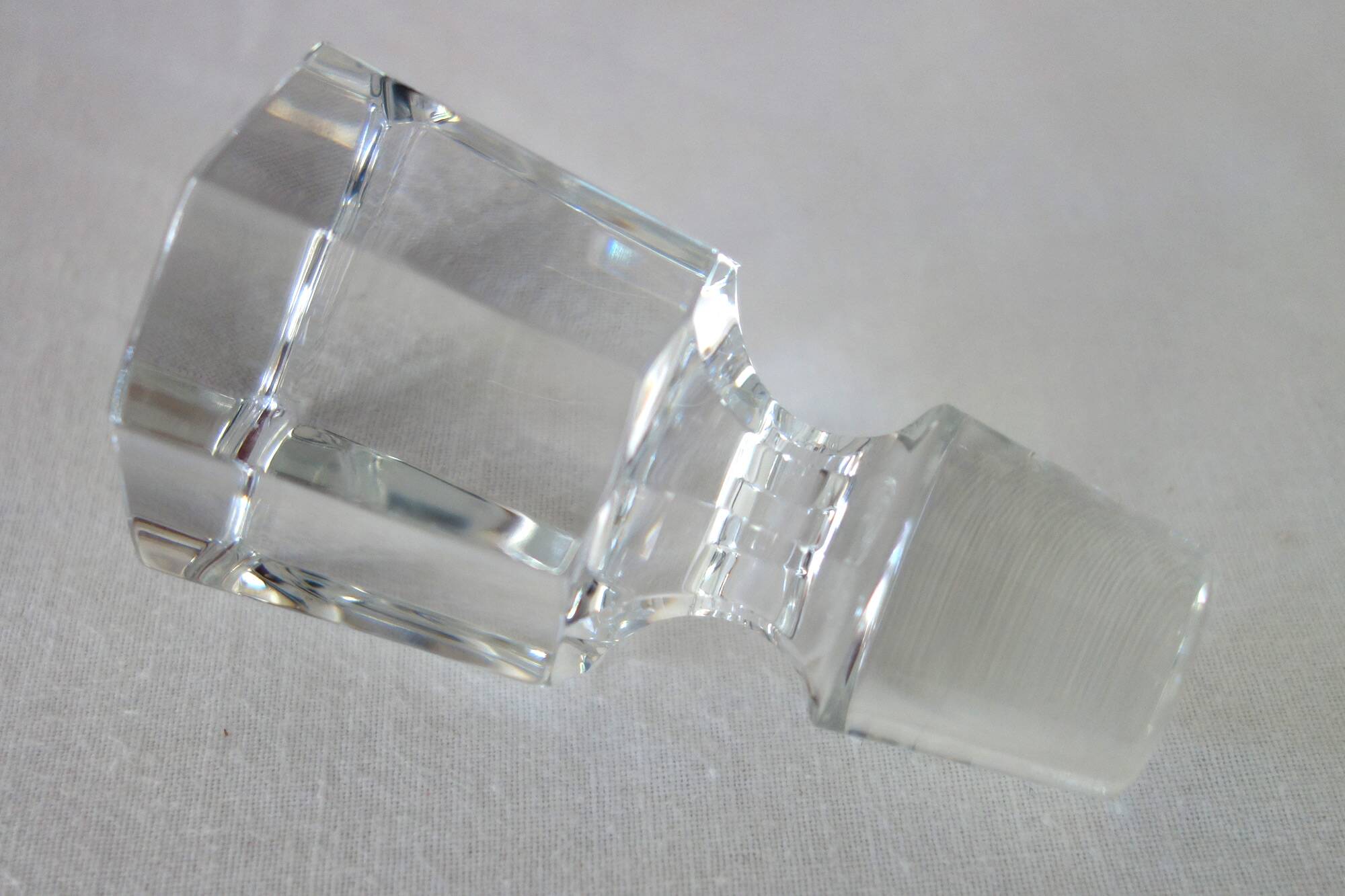 Saint Louis crystal whiskey decanter, marine service