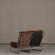 Mid-century armchair and sofa set by Gillis Lundgren Ikea Sweden 1970s