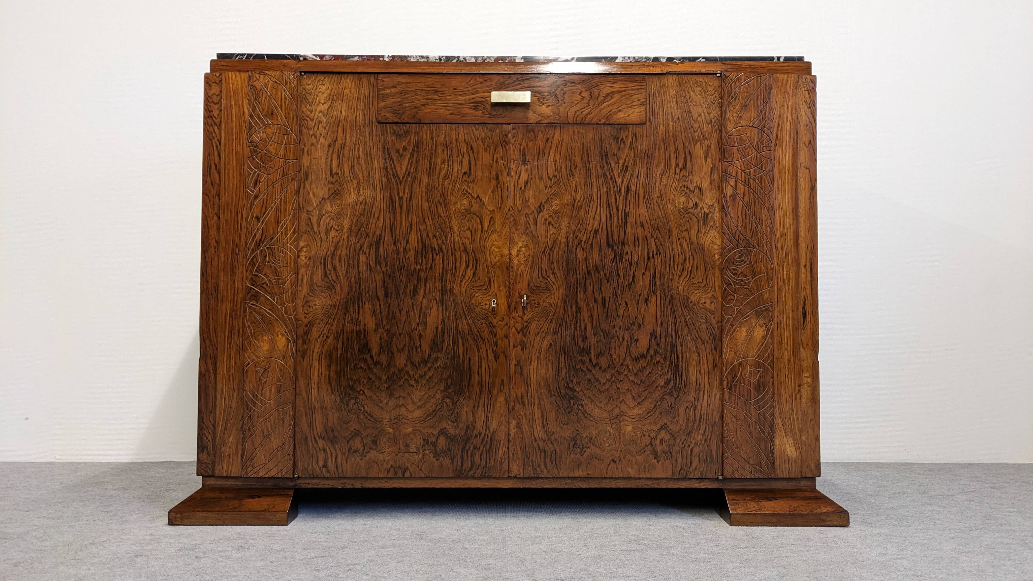 Buffet Art déco en palissandre, France vers 1920