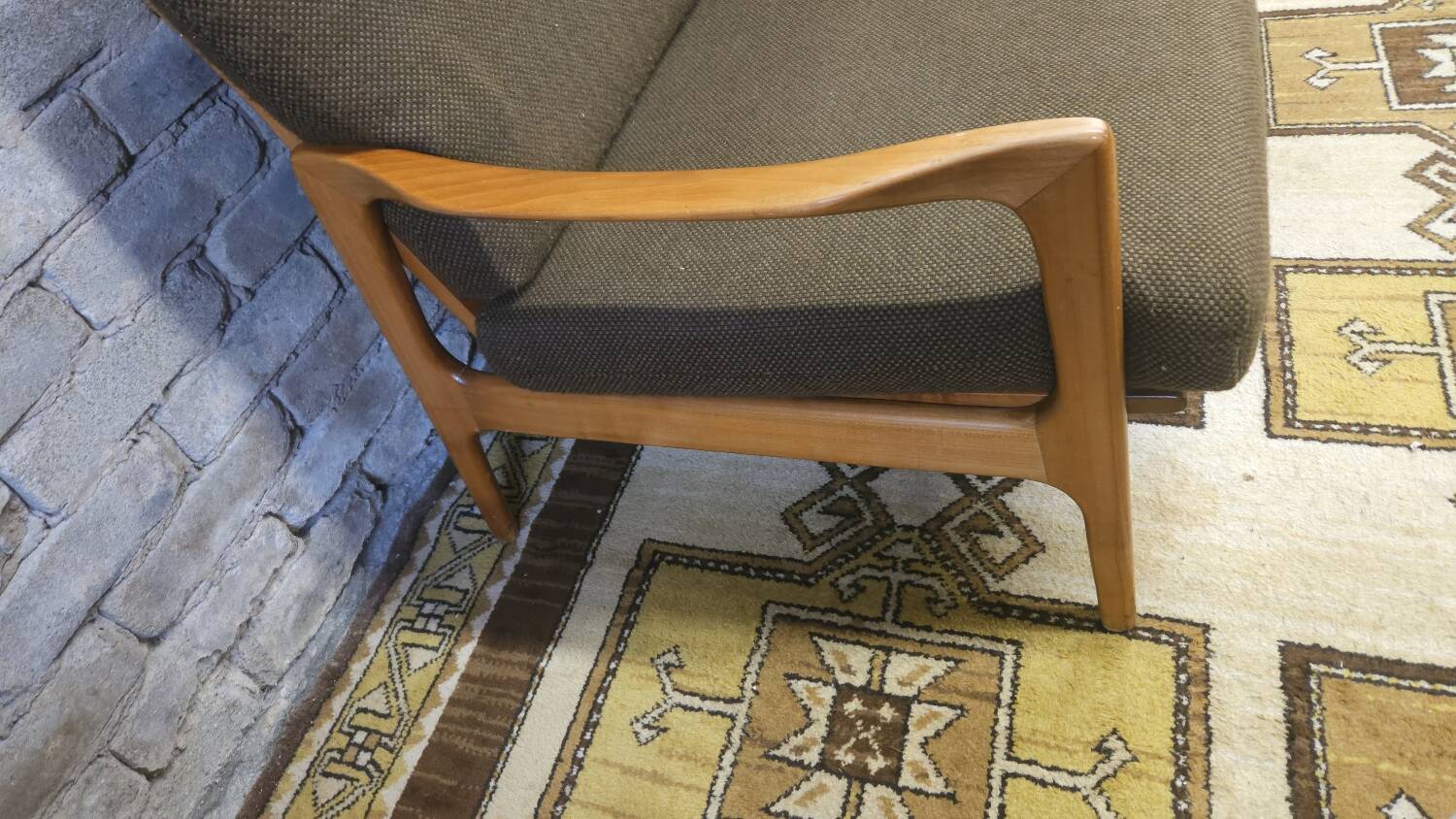 Canapé scandinave 3 places année 1960