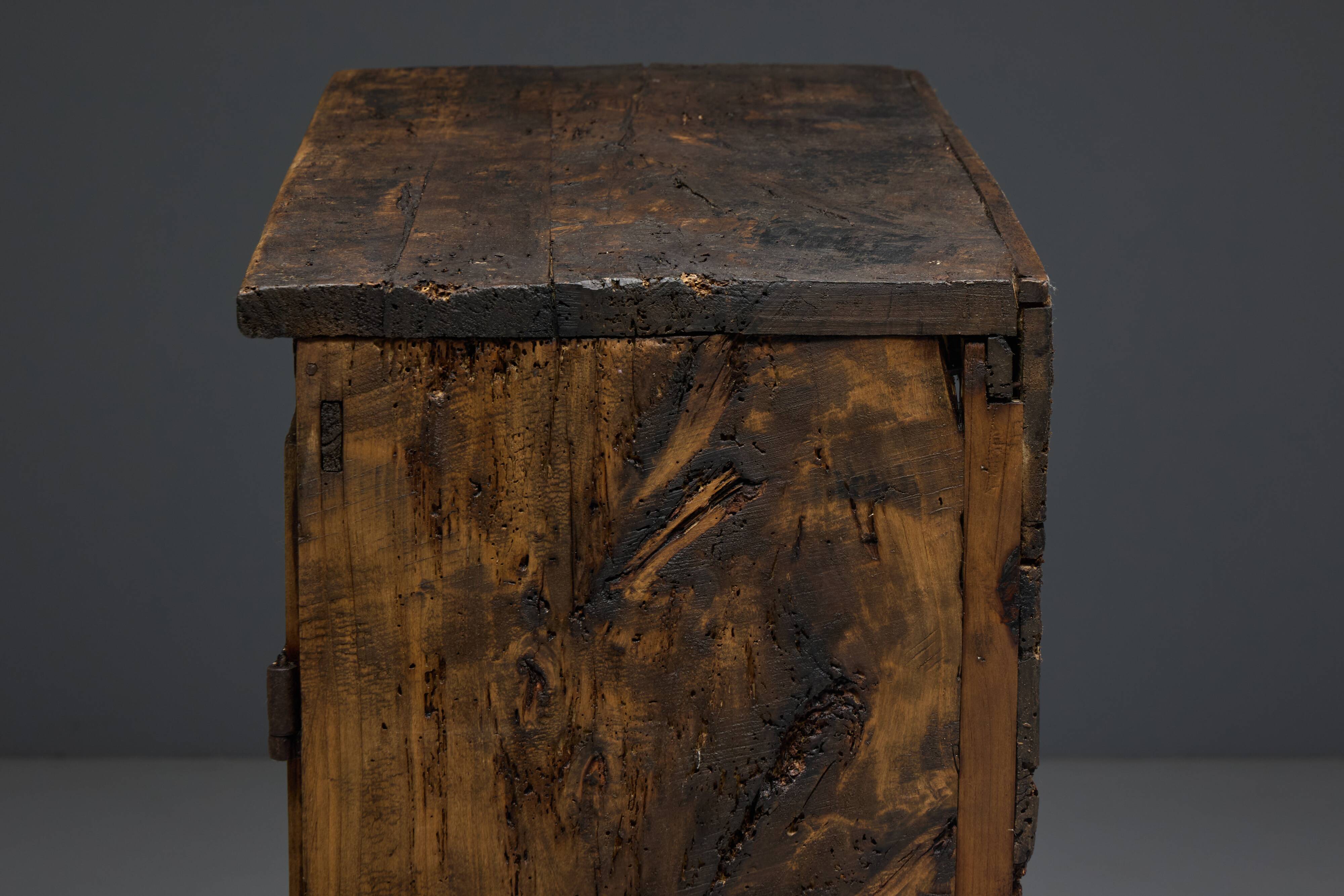 Rustic Travail Populaire Cabinet, France, Late 18th Century