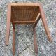 Renovated wicker-seated bistro chair