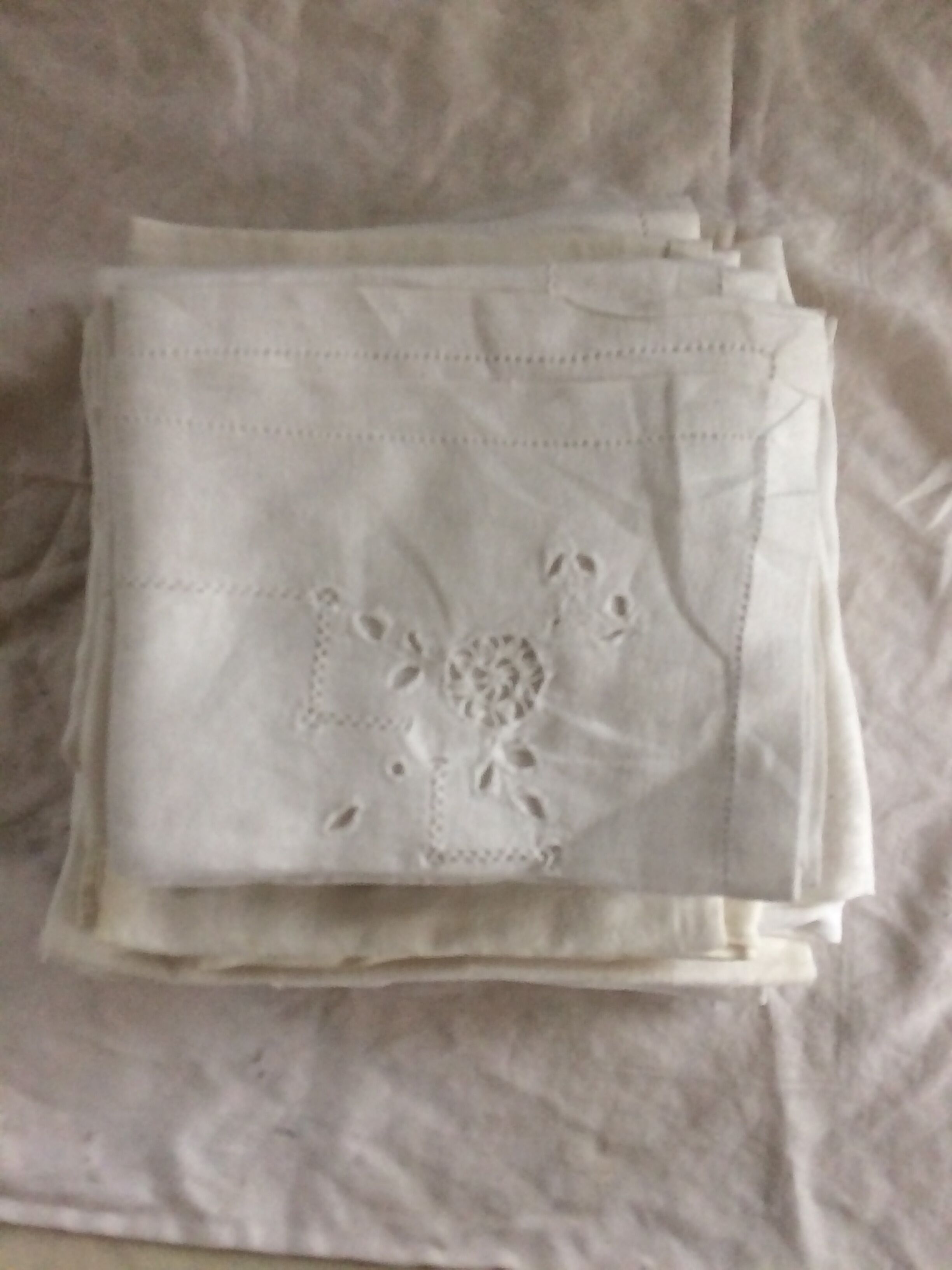 Odd set of 19 napkins