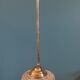 Chandelier entry support gilded metal patinated globe molded glass