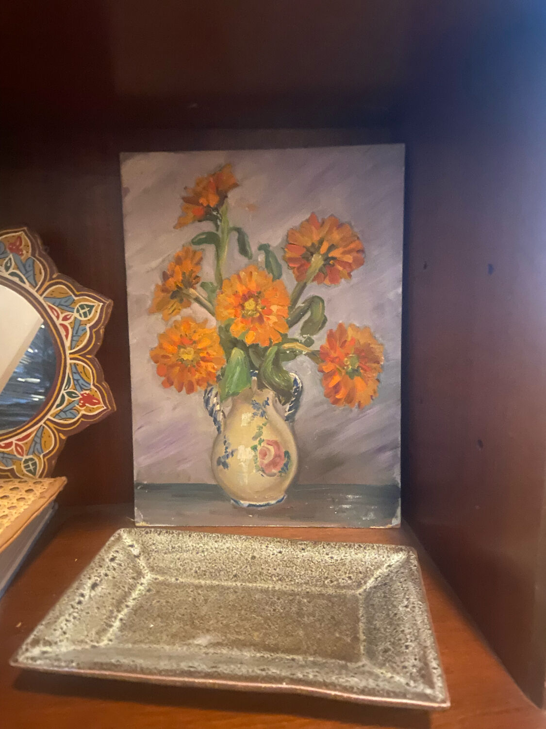 Vintage oil still life