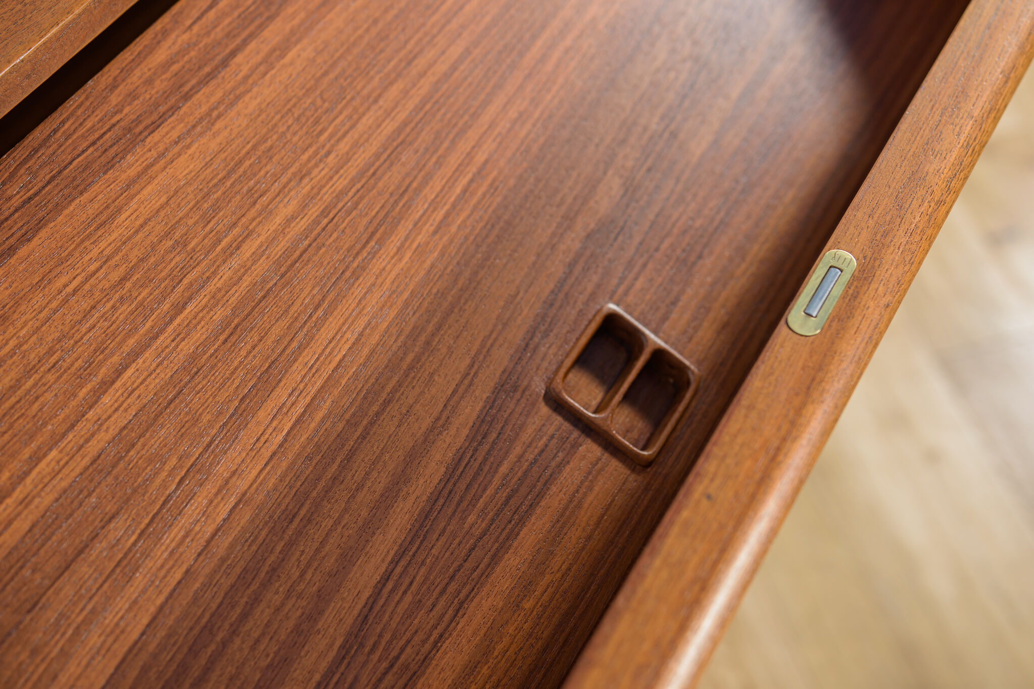 Mid-century teak dresser with dressing table, Denmark, 1960s
