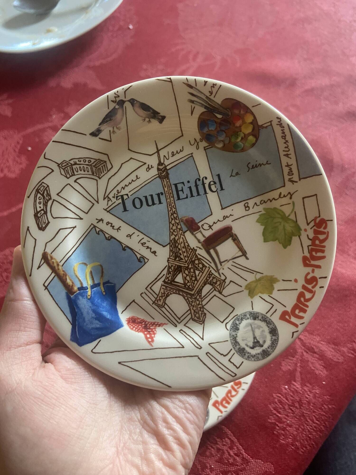 Pair of bread plates Gien