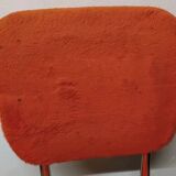 Lot de 4 anciennes chaises en tissus moumoute année 60 vintage