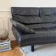 B&B Italia Alanda 2-seater sofa in black leather