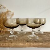 6 luminarc smoked cups