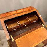 Writing desk in marquetry of the napoleon III period around 1870
