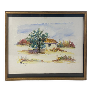 Paysage provençal signé Jean-Marc