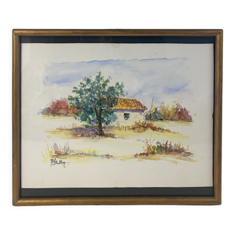 Provencal landscape signed Jean-Marc l'Huillier and dated 96