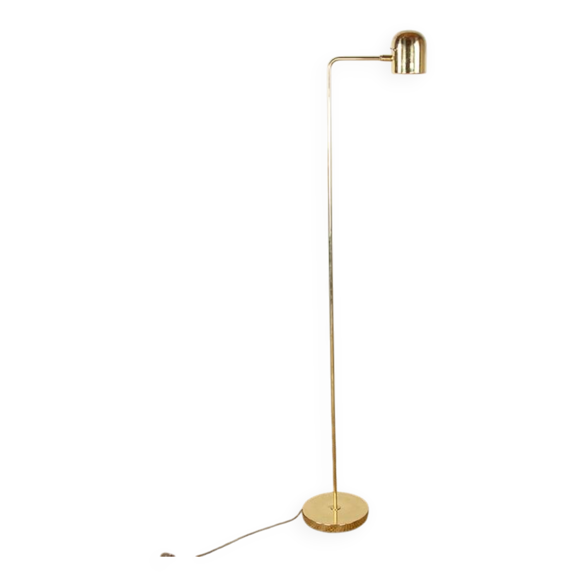 Swedish Brass Floor Lamp, Model G 230 by Bergboms 1960.
