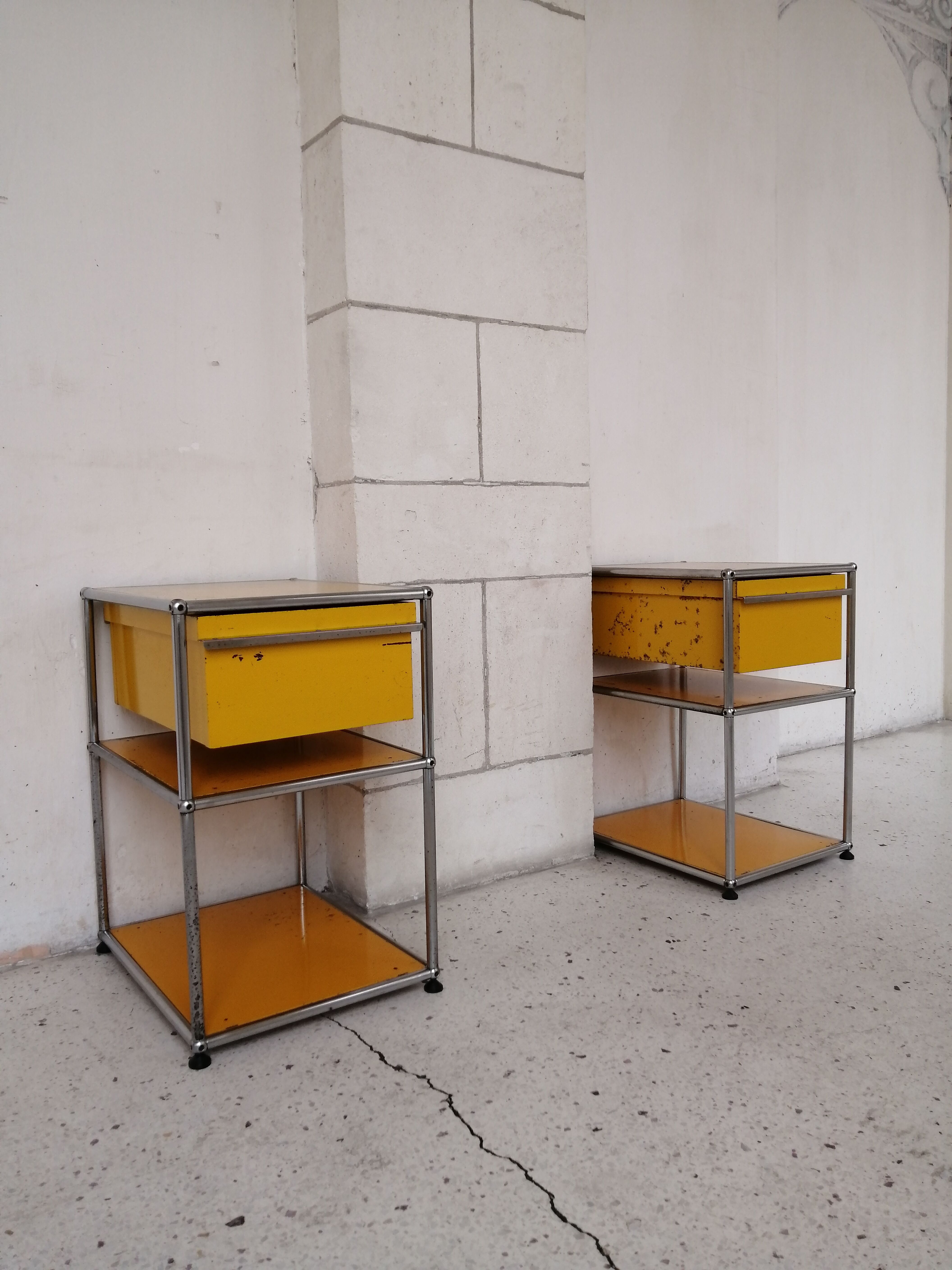 Pair of USM Haller bedside