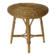 Vintage Rustic Stool / Ottoman Footstool / Mid Century Wicker Bench 1960's