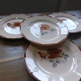 4 assiettes dessert de Digoin Sarreguemines 200892