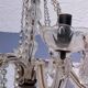 4 vintage crystal chandelier pendants