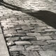 Original photo 90s, cobbled street man merchant
