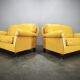 Pair of Poltrona Frau George Leather Sofas, Italy, 1992
