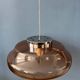 Suspension Space Age UFO en plexiglas orange/marron