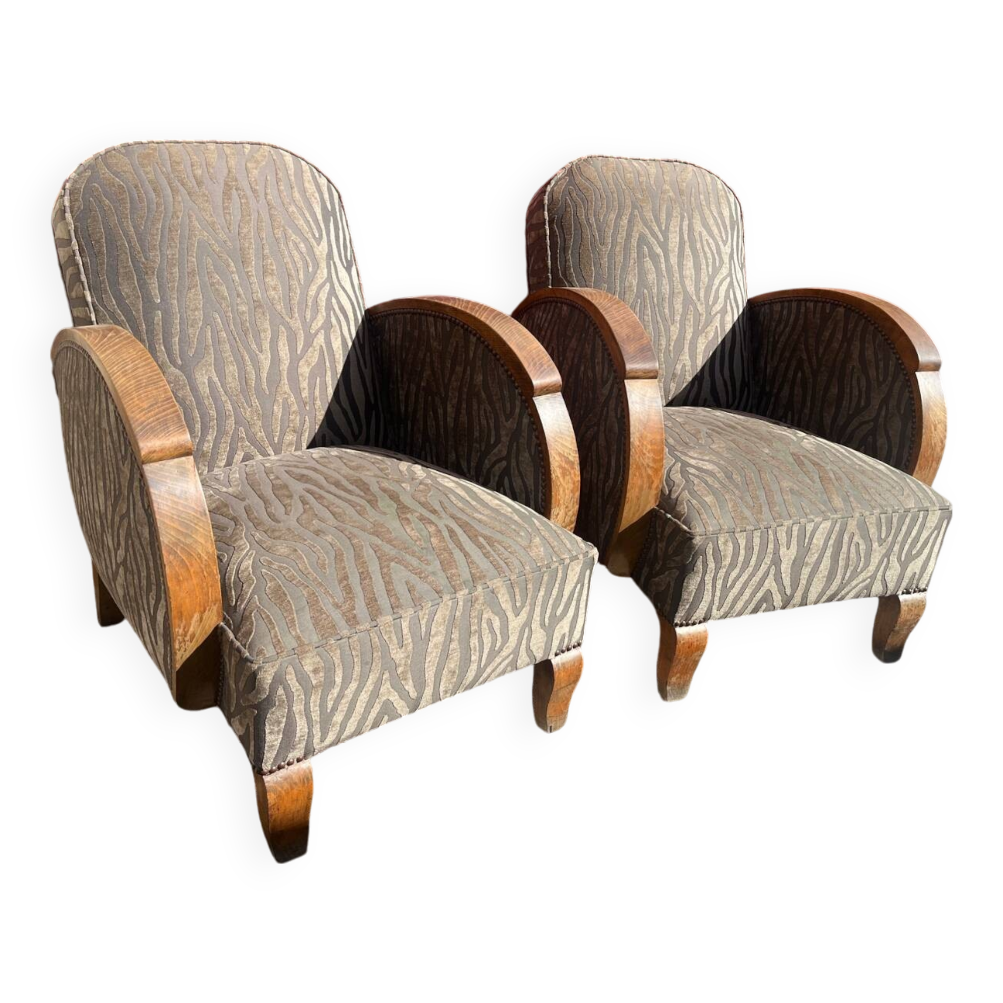 Pair of art deco armchairs
