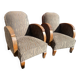 Pair of art deco armchairs