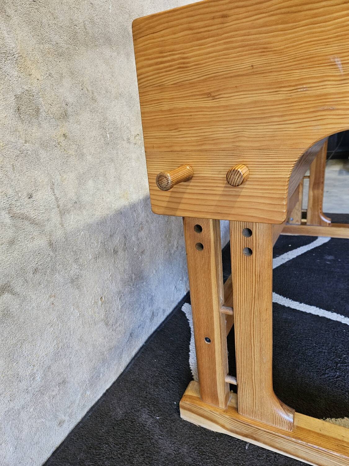 Architec pine desk 1970" suspended