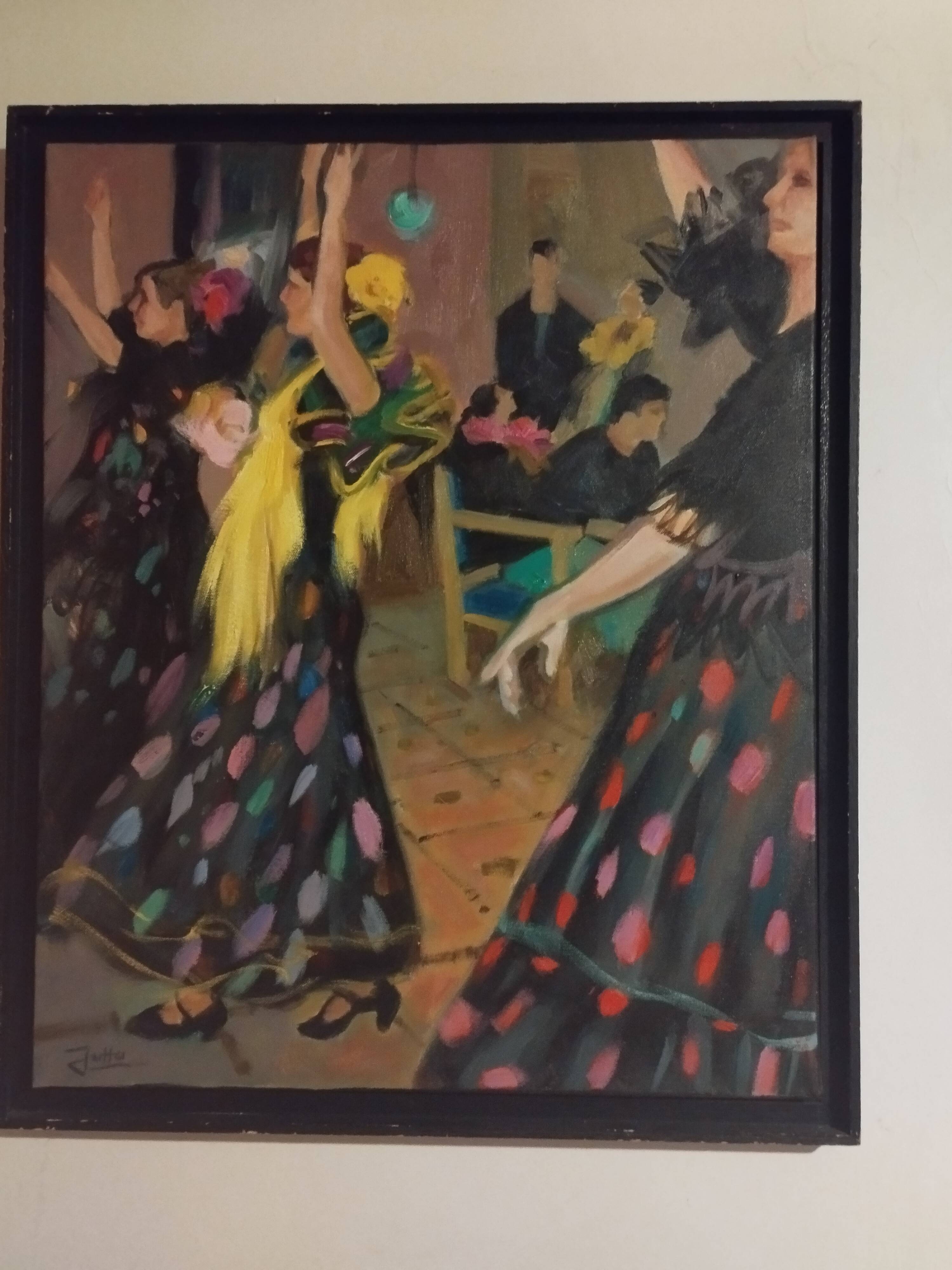 painting flamenco dancers