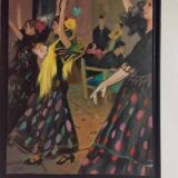 painting flamenco dancers
