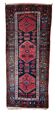 Handmade antique Persian Hamadan runner 106cm x 237cm, 1920s