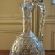Carved crystal decanter 19th century