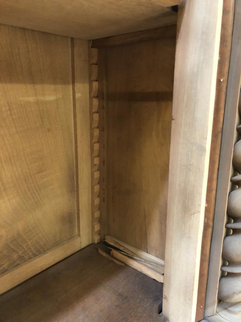 Library showcase carved wood