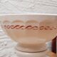 Faceted bowl pink flowers
