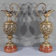 Paire d’aiguières en bronze, art nouveau – 1910