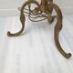 Vintage Louis XV style bronze tripod lamp
