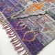 Moroccan Berber carpet boujaad purple with colorful patterns 325x200cm