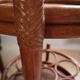 Rattan castor trolley
