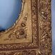 Old frame view rectangle or oval wood gilded stucco 58x48 cm SB108