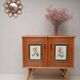 Buffet bambou refendu et rotin années 50/60