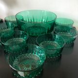 Dessert service Arcoroc emerald green