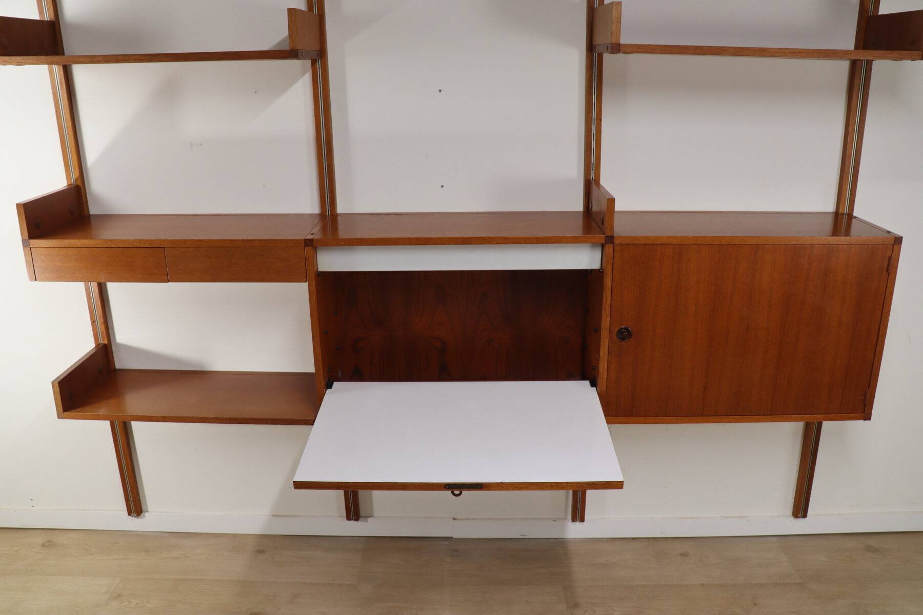 Modular wall bookcase, Minvielle edition by ARP – 1960