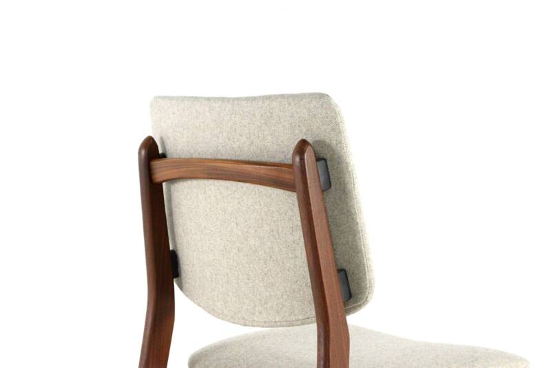 Set of 4 dining chairs 'Overpelt' - mid century dutch design in teak