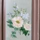 Armoire ancienne peinte à décor floral