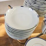 Limoges porcelain service Letang Remy, Odessa Pearl China collection.